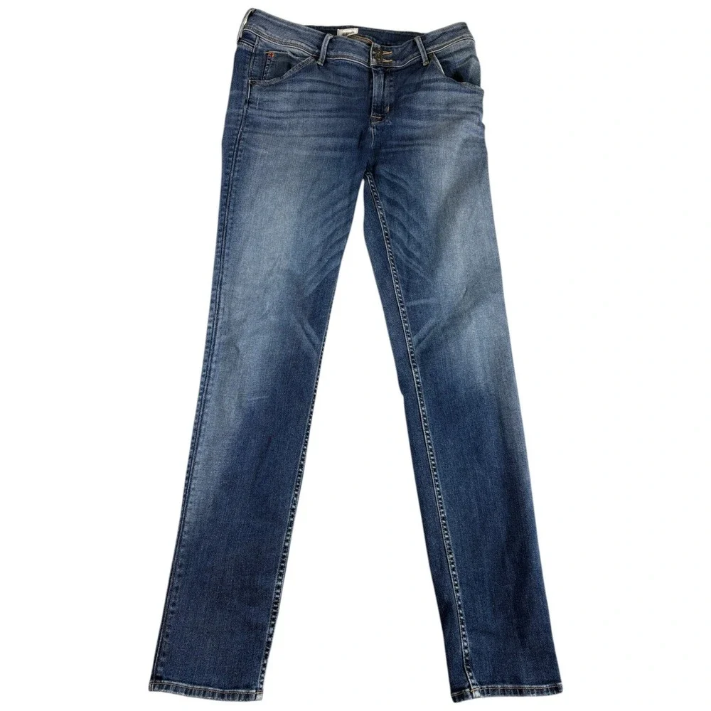 Hudson Jeans Mens Size 32 Blue Denim Premium Faded Rugged Regular Straight Leg